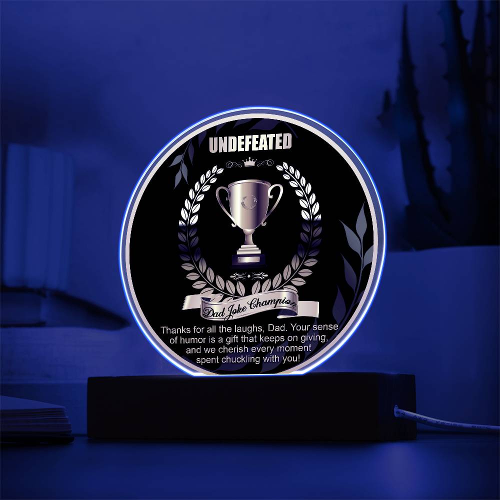 Dad-Dad Joke Champion-Circle Acrylic