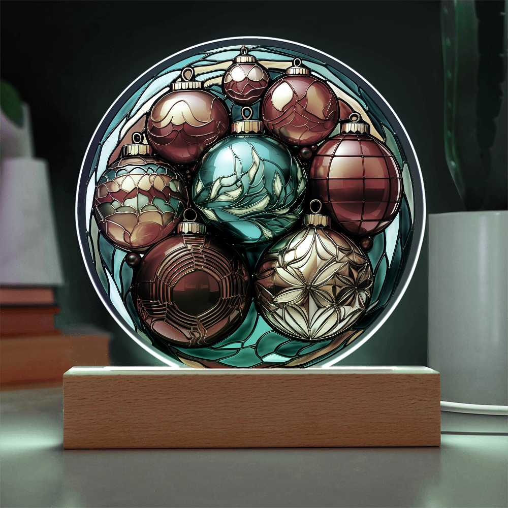 Christmas Balls-Acrylic Circle