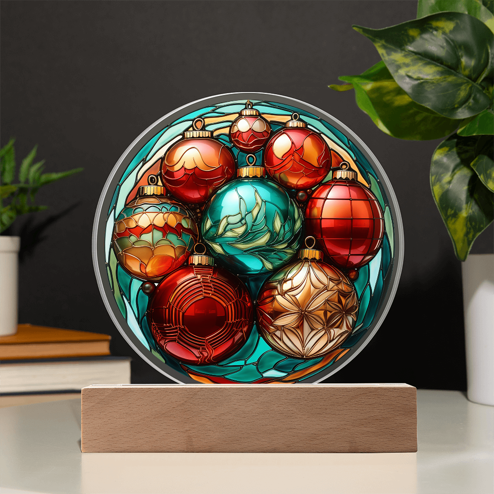 Christmas Balls-Acrylic Circle