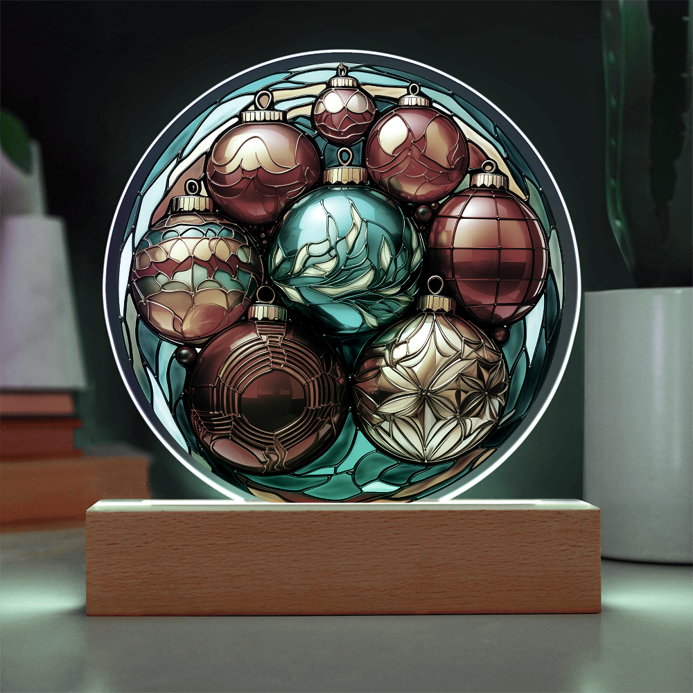 Christmas Balls-Acrylic Circle